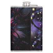 抽象芸術フラクタルフラワーデザイン。 フラスク (裏面)