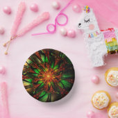 抽象芸術フラクタルフラワーデザイン。 ペーパーボウル (パーティー)