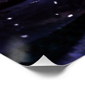 抽象芸術フラクタルフラワーデザイン。 ポスター (コーナー)