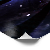 抽象芸術フラクタルフラワーデザイン。 ポスター (コーナー)