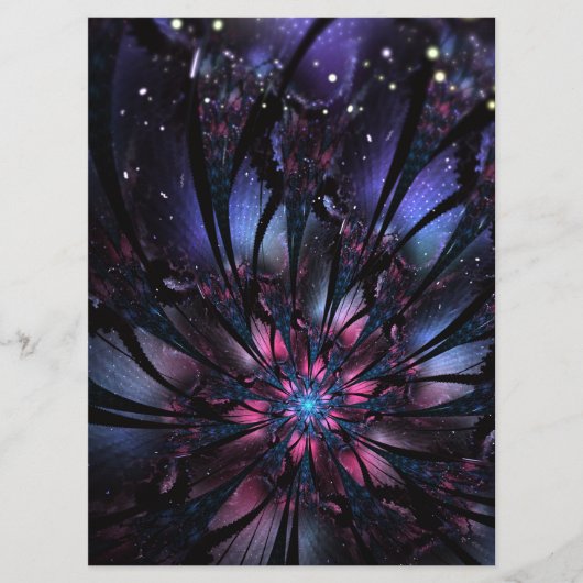 抽象芸術フラクタルフラワーデザイン。 メニュー (正面)