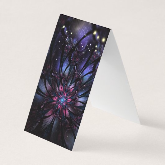 抽象芸術フラクタルフラワーデザイン。 名刺 (正面)