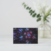 抽象芸術フラクタルフラワーデザイン。 名刺 (スタンド正面)