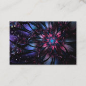 抽象芸術フラクタルフラワーデザイン。 名刺 (正面)