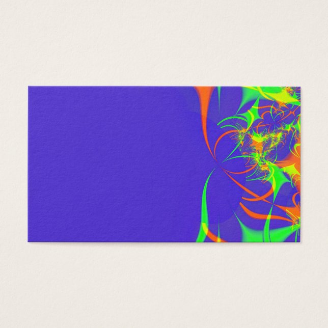 抽象芸術フラクタルプロファイルカード (正面)