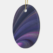 抽象芸術フラクタルレインボーオーナメント セラミックオーナメント (左)