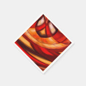 抽象芸術フラクタル円ポスタープリント スタンダードカクテルナプキン (角)
