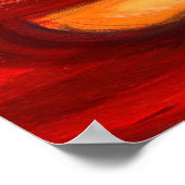 抽象芸術フラクタル円ポスタープリント ポスター (角)