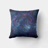 抽象芸術フラクタル星雲とジオメトリモーフ クッション (裏面)