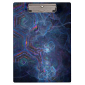 抽象芸術フラクタル星雲とジオメトリモーフ クリップボード (正面)