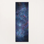 抽象芸術フラクタル星雲とジオメトリモーフ ヨガマット (裏面)