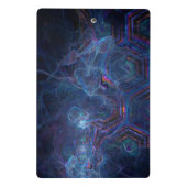 抽象芸術フラクタル星雲と幾何学的モーフ ミニクリップボード (裏面)