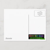 抽象芸術フラクタル模様 ポストカード (裏面)