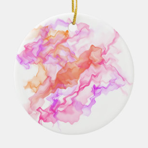 抽象芸術フラクタル煙 セラミックオーナメント