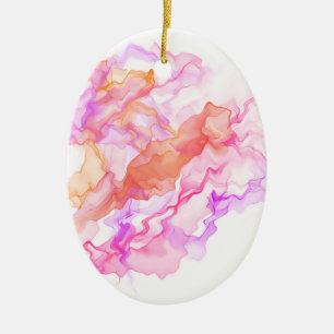 抽象芸術フラクタル煙 セラミックオーナメント