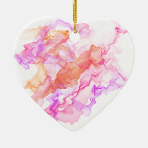 抽象芸術フラクタル煙 セラミックオーナメント