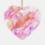 抽象芸術フラクタル煙 セラミックオーナメント (裏面)