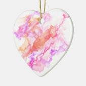 抽象芸術フラクタル煙 セラミックオーナメント (左)