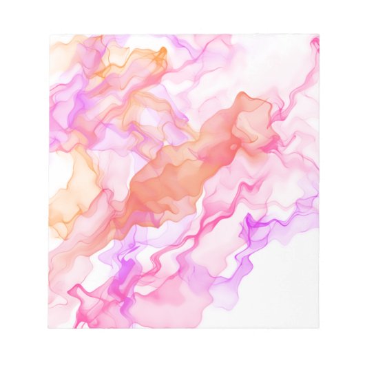 抽象芸術フラクタル煙 ノートパッド (正面)