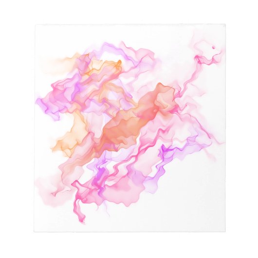 抽象芸術フラクタル煙 ノートパッド (正面)