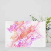 抽象芸術フラクタル煙 便箋 (スタンド正面)