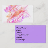 抽象芸術フラクタル煙 名刺 (正面/裏面)