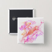 抽象芸術フラクタル煙 缶バッジ (正面&裏面)