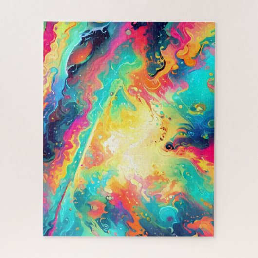 抽象芸術フラクタル組織 ジグソーパズル (縦)