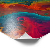 抽象芸術フラクタル組織 フォトプリント            (角)