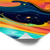 抽象芸術フラクタル組織 ポスター (コーナー)