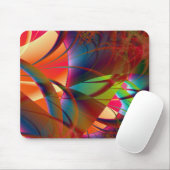 抽象芸術フラクタル背景 マウスパッド (マウス)