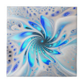 抽象芸術フラクタル花セラミックタイル タイル (正面)