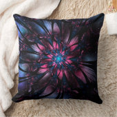 抽象芸術フラクタル花デザイン クッション (ブランケット)