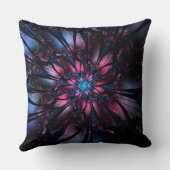 抽象芸術フラクタル花デザイン クッション (裏面)