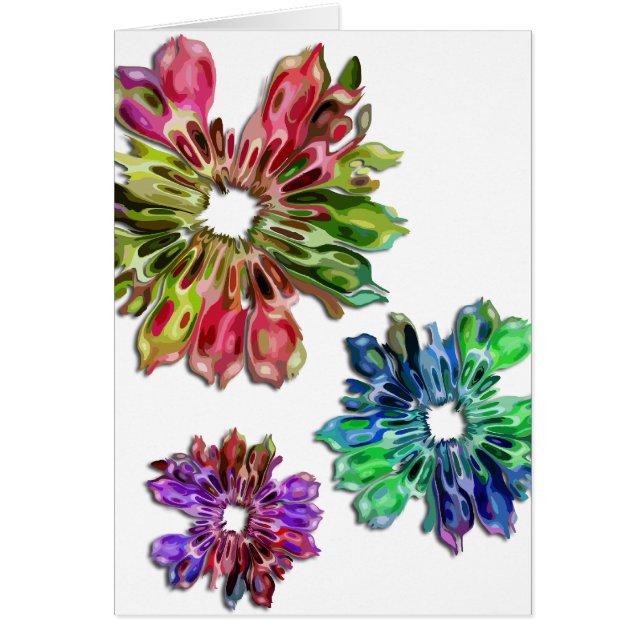 抽象芸術フラクタル花2D (正面)