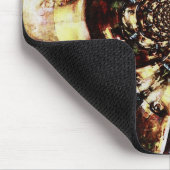 抽象芸術フラクタル顔 マウスパッド (コーナー)