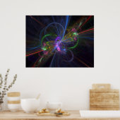 抽象芸術フラクタル ポスター (キッチン)