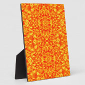 抽象芸術フラクタル（赤とオレンジ） フォトプラーク (側面)