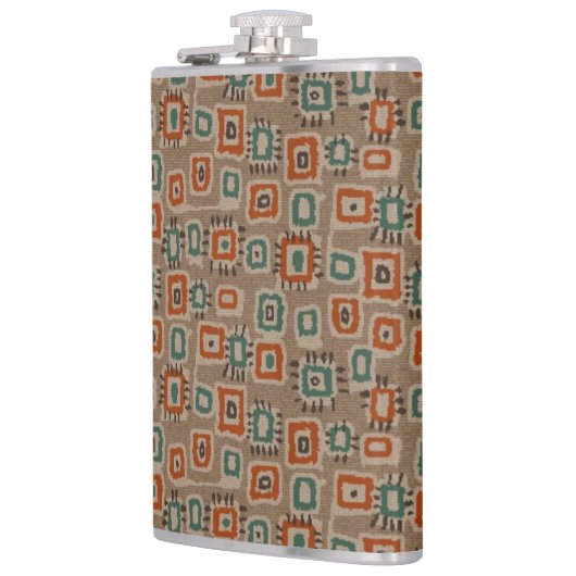 抽象芸術フラスコ旧布パッチ フラスク (左)