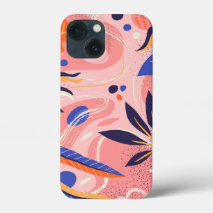 抽象芸術フラットフローラ iPhone 13 MINIケース