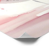 抽象芸術フラミンゴモダントレンディーホームズボホ ポスター (角)