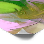 抽象芸術フラワーアートキャンバス印刷 ポスター (角)