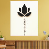 抽象芸術フラワーアート キャンバスプリント (インサイチュ (リビング))