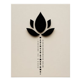 抽象芸術フラワーアート ポスター