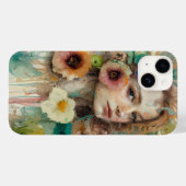 抽象芸術フラワーウーマンポートレート Case-Mate iPhoneケース (裏面 (横))
