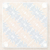 抽象芸術フラワーエレガンスコースター ガラスコースター (裏面)