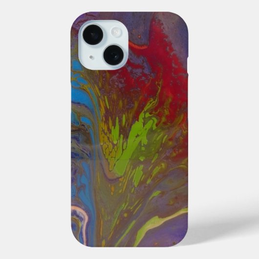 抽象芸術フラワーオリジナルアートiPhone / iPadケース Case-Mate iPhoneケース (裏面)
