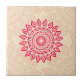 抽象芸術フラワーオーナメントタイル入り房保スタイル タイル (正面)