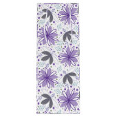 抽象芸術フラワーズボタニカルフローラワイン抱き枕 ワインギフトバッグ (裏面)