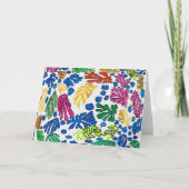 抽象芸術フラワーズマティススタイル カード (正面)